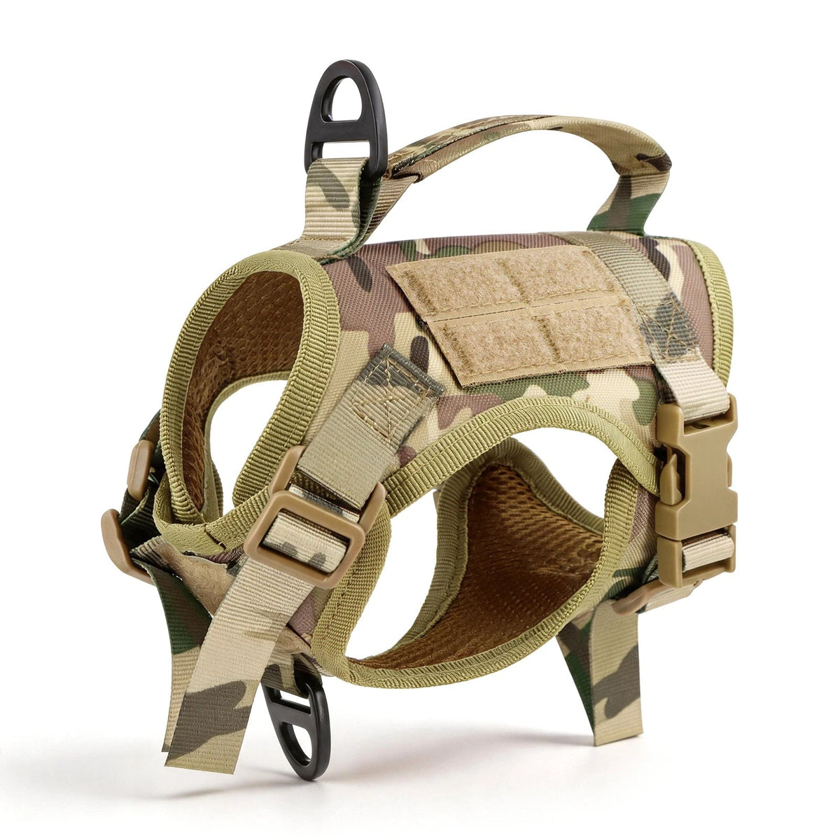 Tactical small dog harness in Camo: harness only